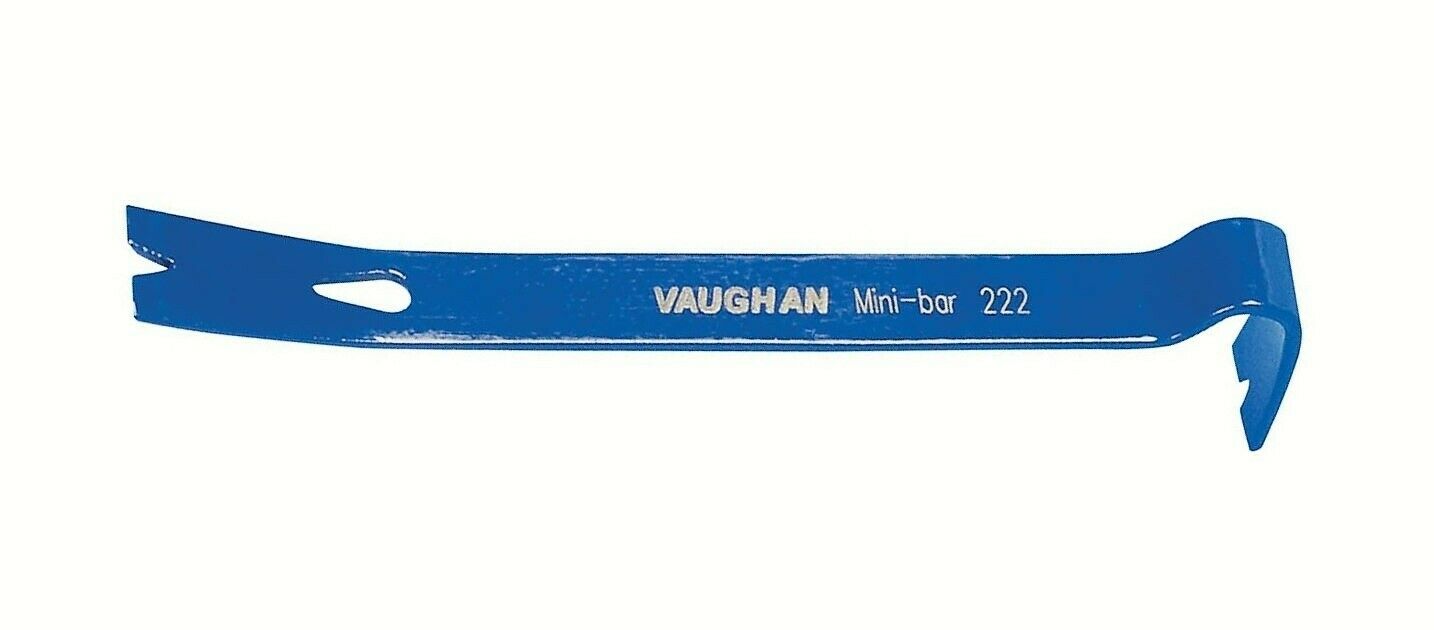 Vaughan Mini Pry Bar 5 1/2 Inch Nail Puller Blue Usa 222