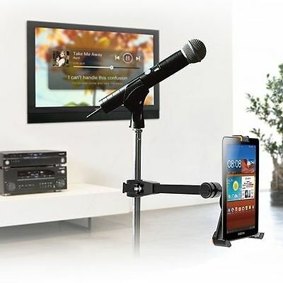 Microphone Stand Tube Pole Clamp Mount Holder For Ipad 1/2/3/4/air/pro & Tablet