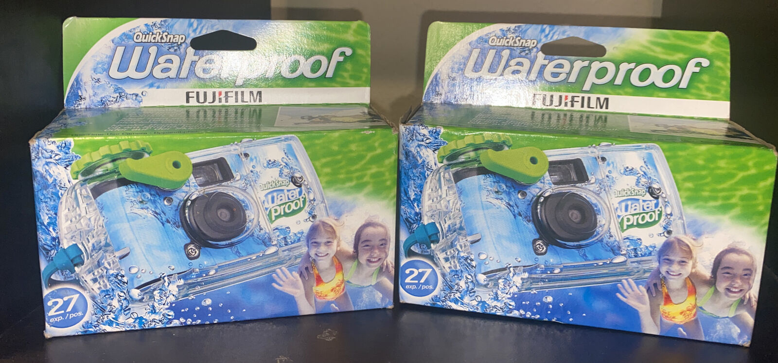 2 Disposable Cameras Quick Snap Waterproof Pool Underwater 35 Mmfujifilm