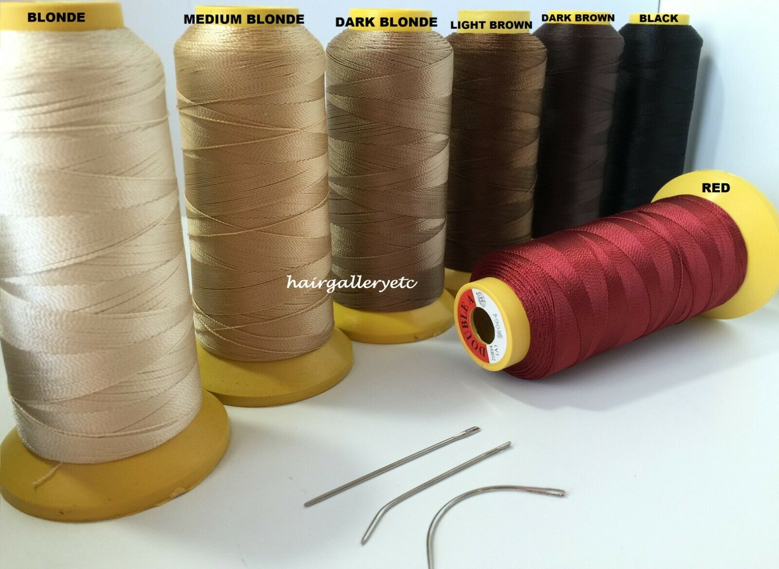 2000m Jumbo Weaving Thread & 3 Pcs Weave Needle For Weft Hair Extensions Usa
