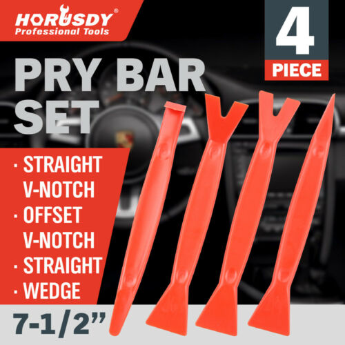 4 Pc Nylon Pry Bar Set Automotive Dash Panel Plastic Trim Tool Molding Remover