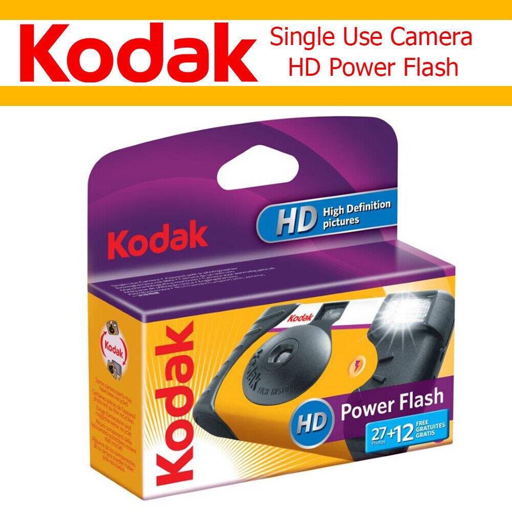 Kodak Single Use Camera Power Flash Disposable 39 Exposures Film 2024