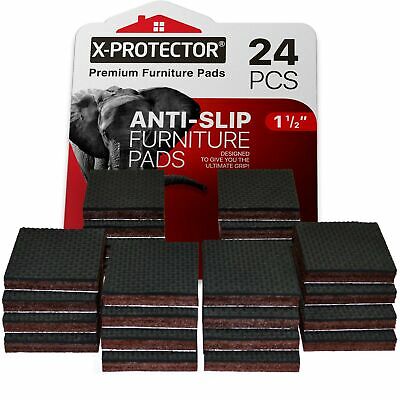 Non Slip Furniture Pads X-protector – Premium 24 Pcs 1 1/2” Furniture Pad!
