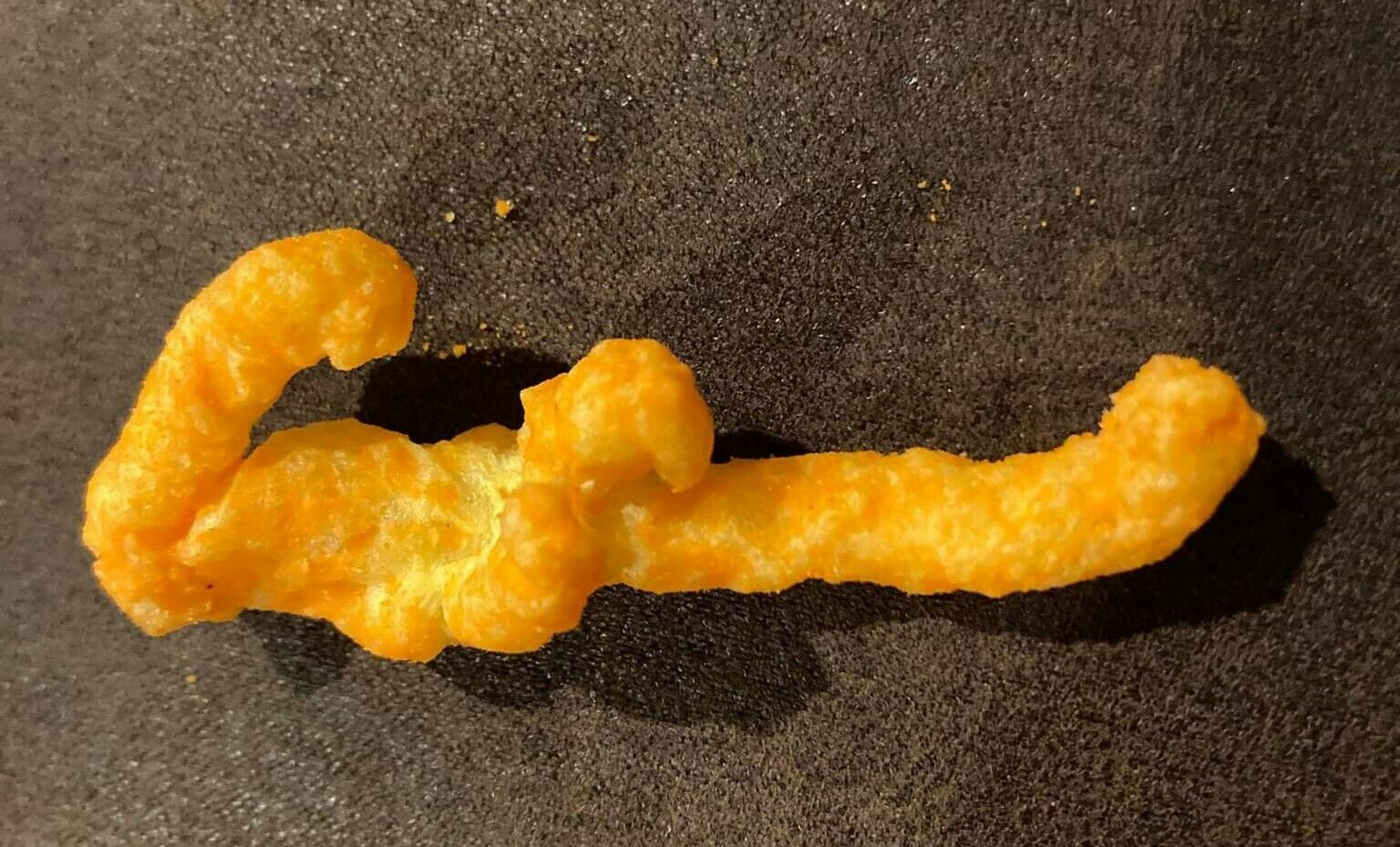 Cheeto Shaped Like Man Trying Escape A Snake Look!! Very Cool And Rare!!!