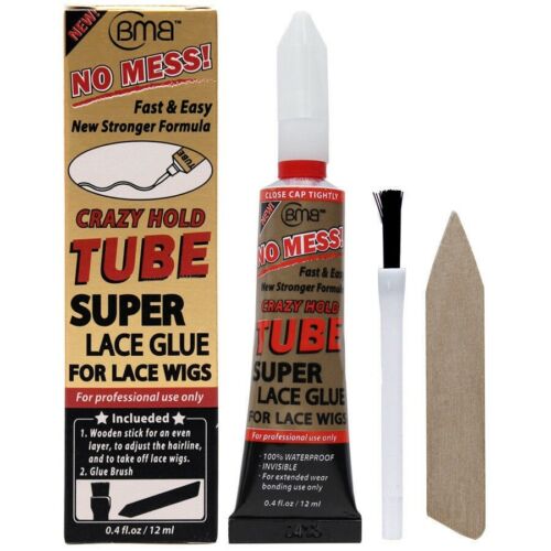 Bmb Super Lace Glue Adhesive Tube Crazy Hold For Lace Wigs 0.4 Oz