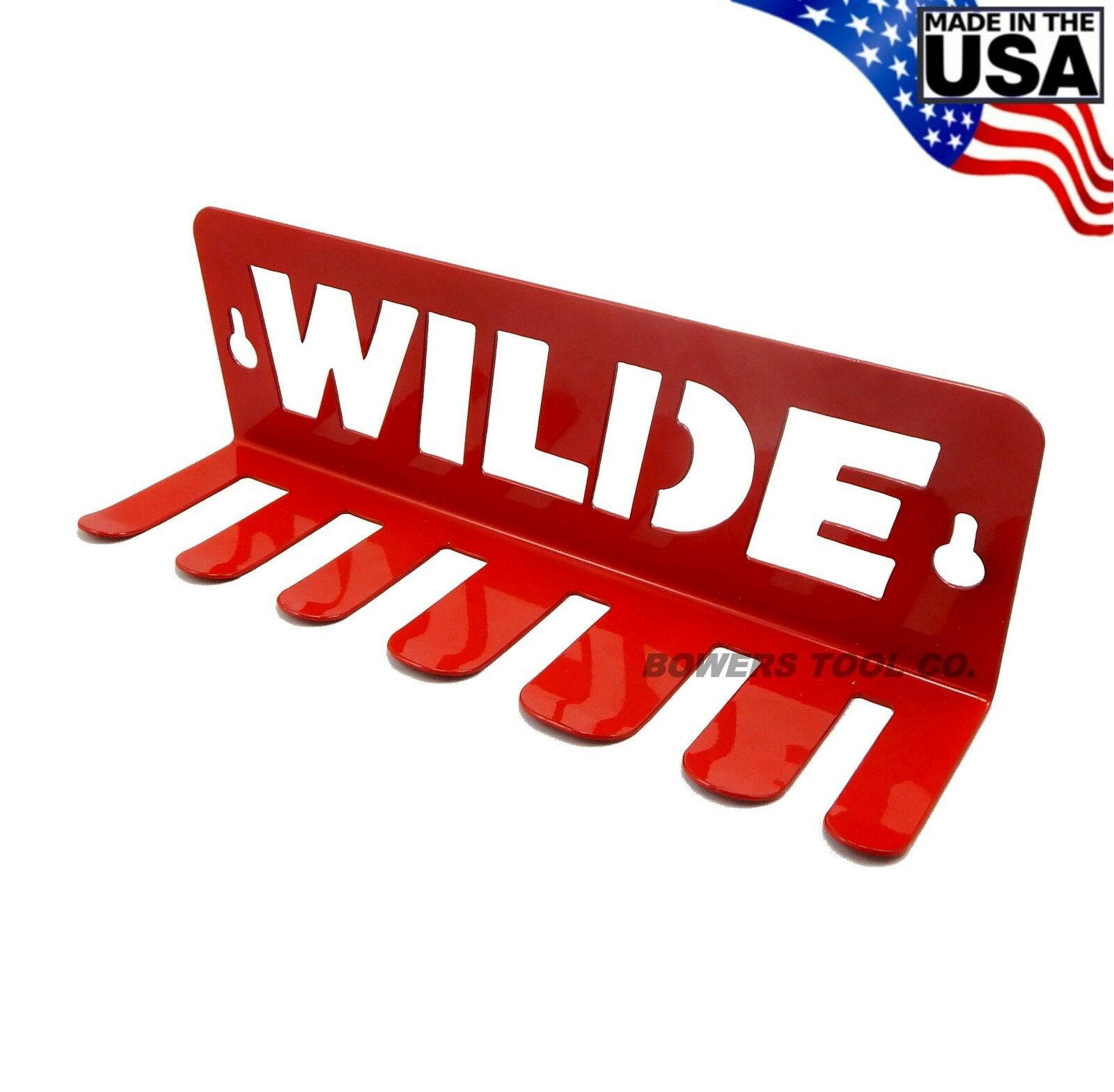 Wilde Steel Pry Bar Holder Rack 6 Slot Pegboad Compatible Fit Craftsman Mayhew